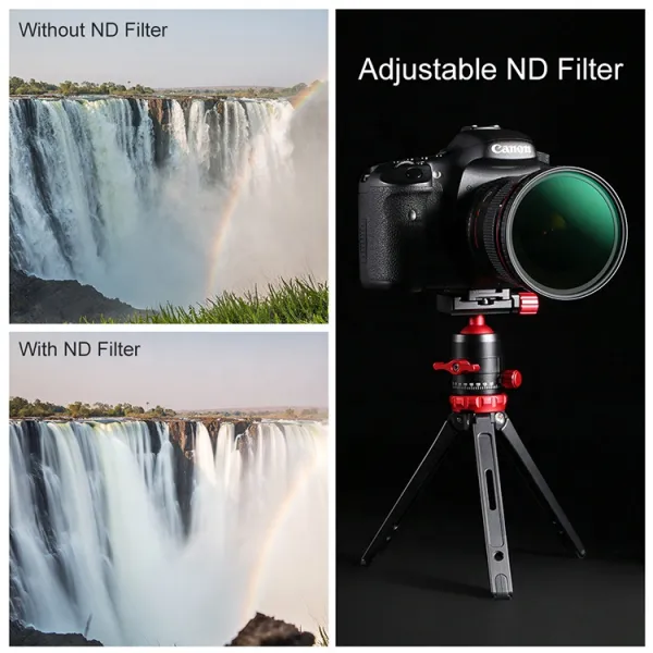 K&F Concept 49MM Nano-X variabilný/fader ND filter, ND8~ND128, W/O Black Cross 17132