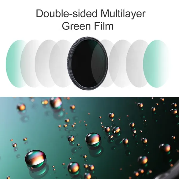 K&F Concept 49MM Nano-X variabilný/fader ND filter, ND8~ND128, W/O Black Cross 17132