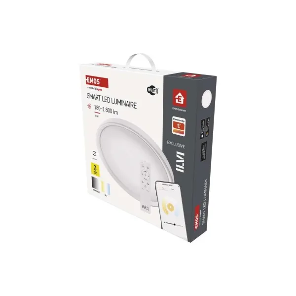 EMOS Lighting Inteligentné LED svietidlo GoSmart, zapustené, kruhové, 30W, RGB, stmievateľné, Wi-Fi
