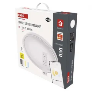 EMOS Lighting Inteligentné LED svietidlo GoSmart, zapustené, kruhové, 30W, RGB, stmievateľné, Wi-Fi