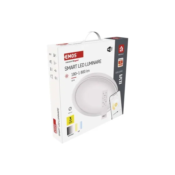 EMOS Lighting Inteligentné LED svietidlo GoSmart, zapustené, kruhové, 30W, RGB, stmievateľné, Wi-Fi