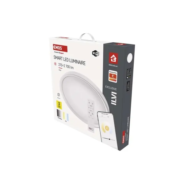 EMOS Lighting Inteligentné LED svietidlo GoSmart, zapustené, kruhové, 45W, RGB, stmievateľné, Wi-Fi
