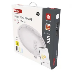 EMOS Lighting Inteligentné LED svietidlo GoSmart, zapustené, kruhové, 45W, RGB, stmievateľné, Wi-Fi