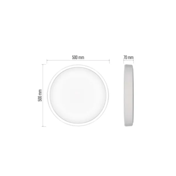 EMOS Lighting Inteligentné LED svietidlo GoSmart, zapustené, kruhové, 45W, RGB, stmievateľné, Wi-Fi