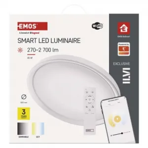 EMOS Lighting Inteligentné LED svietidlo GoSmart, zapustené, kruhové, 45W, RGB, stmievateľné, Wi-Fi