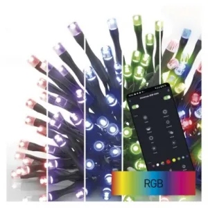 EMOS Lighting GoSmart LED vianočná reťaz, 8 m, vonkajšia aj vnútorná, RGB, programy, časovač, wifi