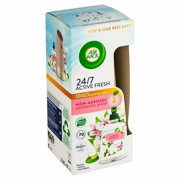Air Wick Active Fresh Náplň na vodnej báze do automatického difuzéra jazmínové kvety 228 ml