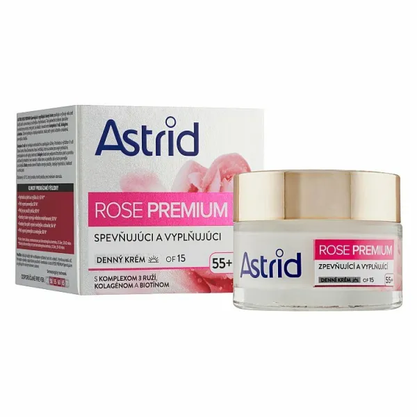 Astrid Rose Premium spevňujúci a vyplňujúci denný krém OF 15 55+ 50 ml