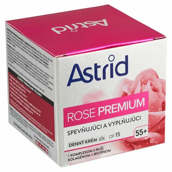 Astrid Rose Premium spevňujúci a vyplňujúci denný krém OF 15 55+ 50 ml