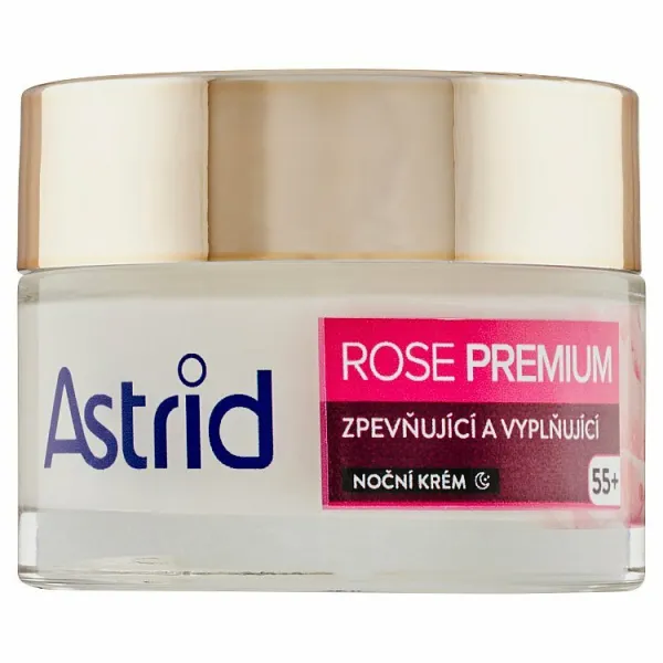 Astrid Rose Premium spevňujúci a vyplňujúci nočný krém 55+ 50 ml