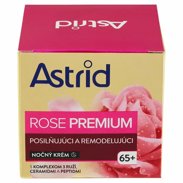 Astrid Rose Premium posilňujúci a remodelujúci nočný krém 65+ 50 ml