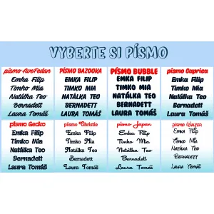 Moje odrážadlo s menom - tyrkysové