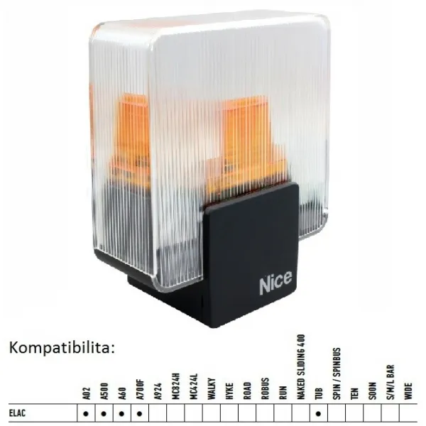 Nice maják ELAC 230V/AC