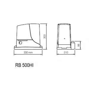 Nice Robus 400 - Kompletná sada  pre posuvnú bránu do 400kg