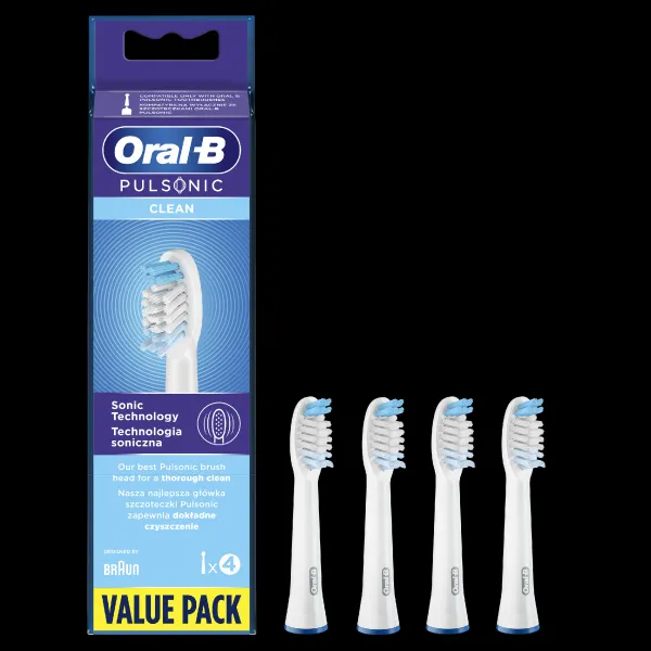 Oral-B Pulsonic Clean, 4ks, náhradné hlavice