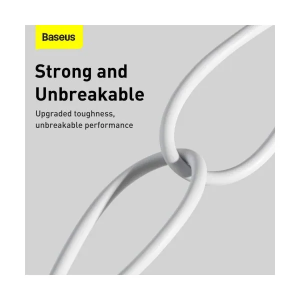 Kábel USB na Lightning Baseus Superior Series, 2,4 A, 2 m (biely) 026223