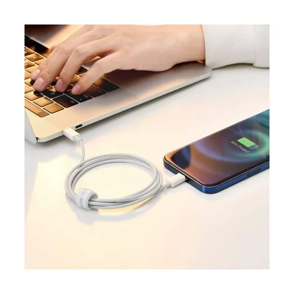 Kábel USB na Lightning Baseus Superior Series, 2,4 A, 2 m (biely) 026223