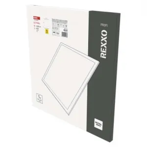 EMOS Lighting LED panel REXXO backlit 60×60, štvorcový vstavaný biely, 36W neutr.b. UGR