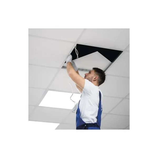 EMOS Lighting LED panel REXXO backlit 60×60, štvorcový vstavaný biely, 36W neutr.b.