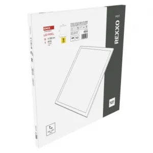 EMOS Lighting LED panel REXXO backlit 60×60, štvorcový vstavaný biely, 36W neutr.b. UGR