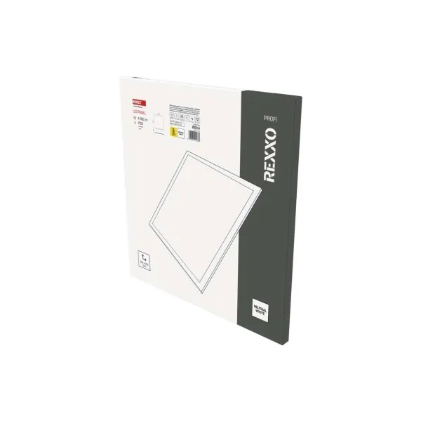 EMOS Lighting LED panel REXXO backlit 60×60, štvorcový vstavaný biely, 36W neutr.b.
