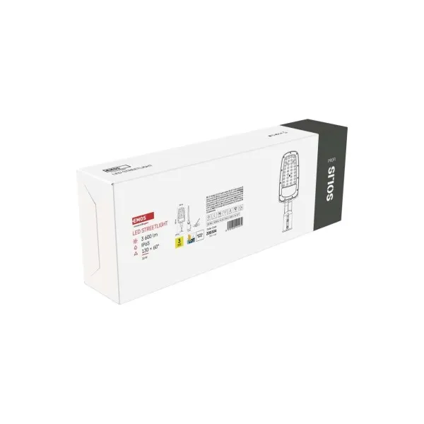 EMOS Lighting Verejné LED svietidlo SOLIS 30W, 3600 lm, neutrálna biela