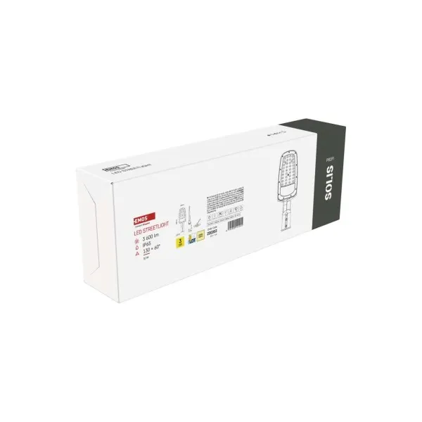 EMOS Lighting Verejné LED svietidlo SOLIS 30W, 3600 lm, teplá biela