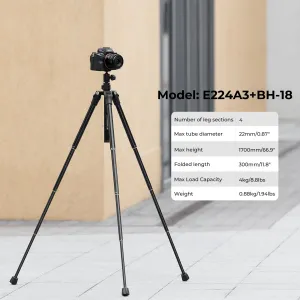 K&F Concept K&F E224A3+BH-18 ČIERNA 28579