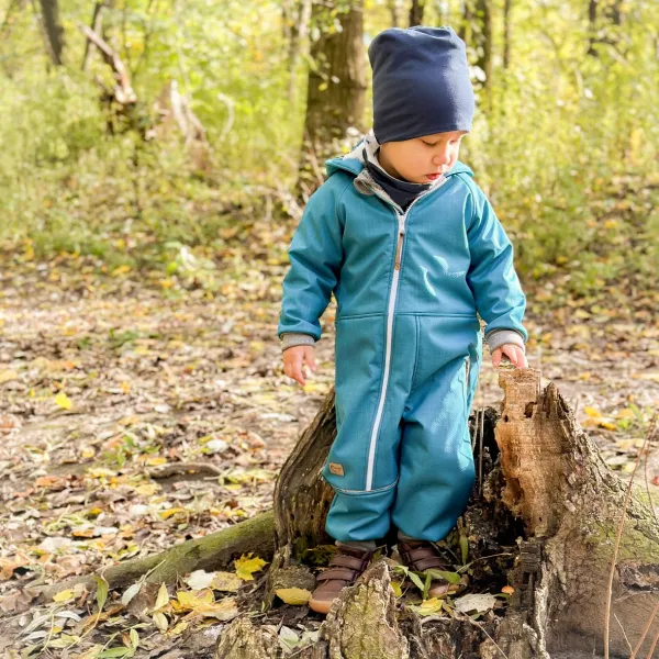Zateplený softshellový overal s barančekom – rôzne farby | MOYO Farba: Gray, Veľkosť: 80/86