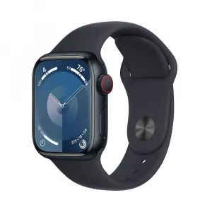 Apple Watch Series 9 GPS + Cellular 41mm Midnight Aluminium Case with Midnight Sport... MRHT3QC/A