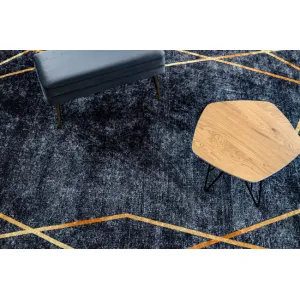 Koberec MIRO 51233.810 geometrický, tmavosivý