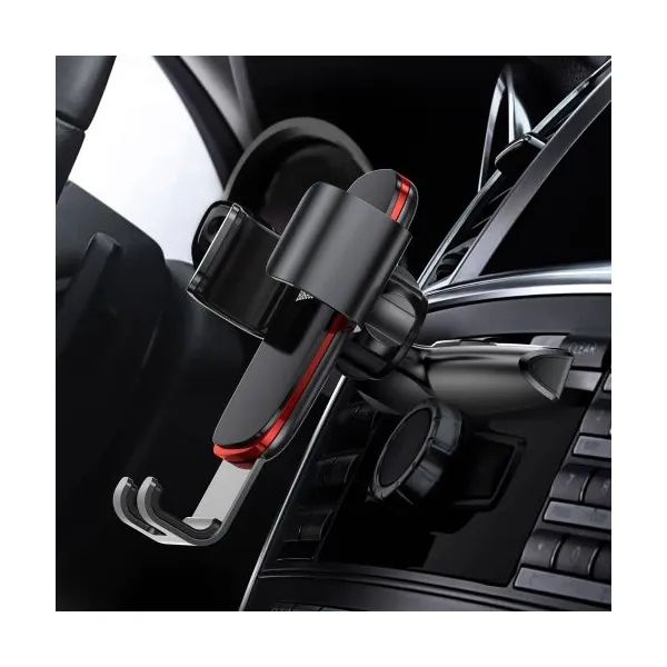 Baseus Metal Age Gravity Car Mount (držiak na čítačku CD), čierny