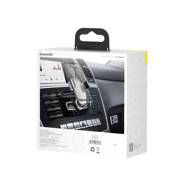 Baseus Metal Age Gravity Car Mount (držiak na čítačku CD), čierny