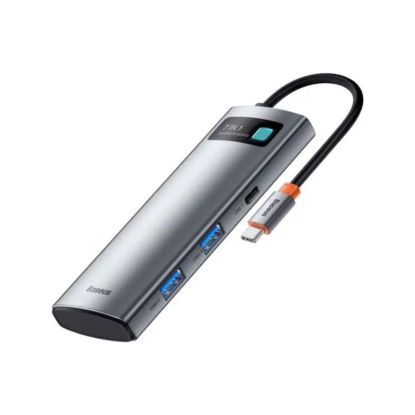 Adaptér 7w1 Baseus Hub USB-C na 2x USB 3.0 + HDMI + USB-C PD 030395
