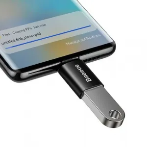 Baseus Ingenuity USB-C na USB-A adaptér, OTG (čierny) 031665