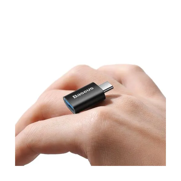 Baseus Ingenuity USB-C na USB-A adaptér, OTG (čierny) 031665
