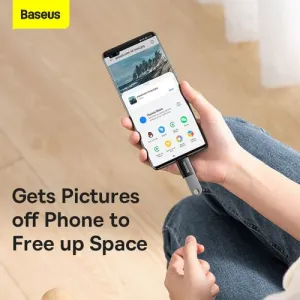 Baseus Ingenuity USB-C na USB-A adaptér, OTG (čierny) 031665