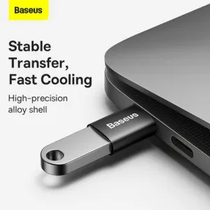 Baseus Ingenuity USB-C na USB-A adaptér, OTG (čierny) 031665