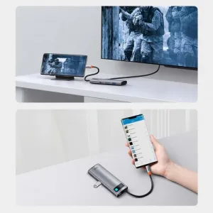 Adaptér 7w1 Baseus Hub USB-C na 2x USB 3.0 + HDMI + USB-C PD 030395