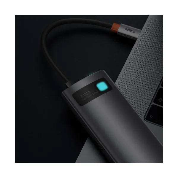Adaptér 7w1 Baseus Hub USB-C na 2x USB 3.0 + HDMI + USB-C PD 030395