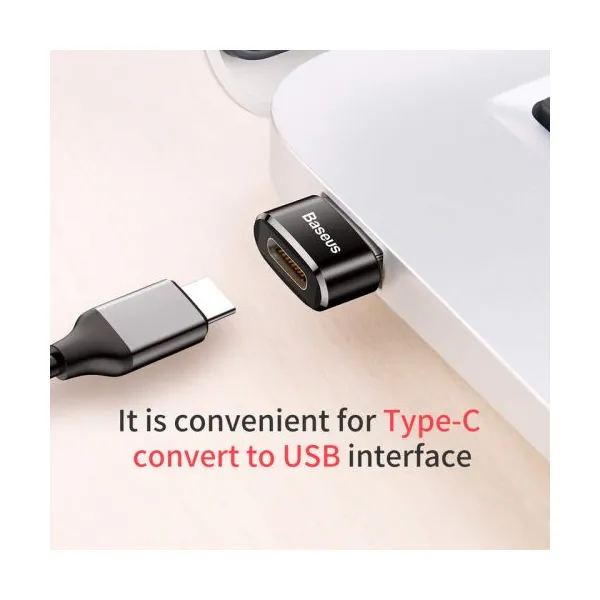 Adaptér Baseus USB-C na USB-A čierny Caaotg-01