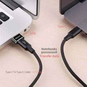 Adaptér Baseus USB-C na USB-A čierny Caaotg-01