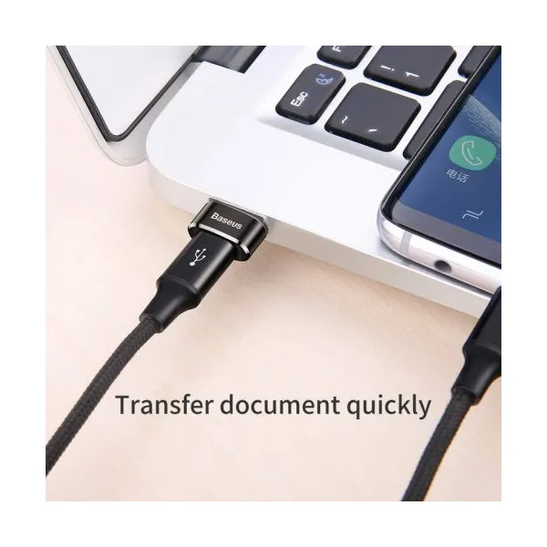 Adaptér Baseus USB-C na USB-A čierny Caaotg-01
