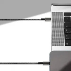 Baseus Tungsten Gold kábel USB-C na USB-C, 100 W, 2 m (čierny) 024651