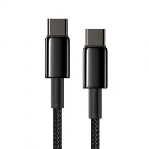 Baseus Tungsten Gold kábel USB-C na USB-C, 100 W, 1 m (čierny) 024650