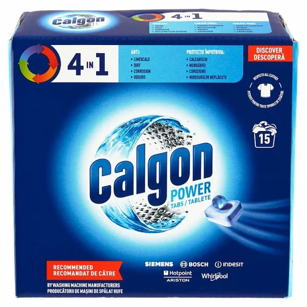 Calgon 4v1 Power tablety 15 praní 195 g 1ks