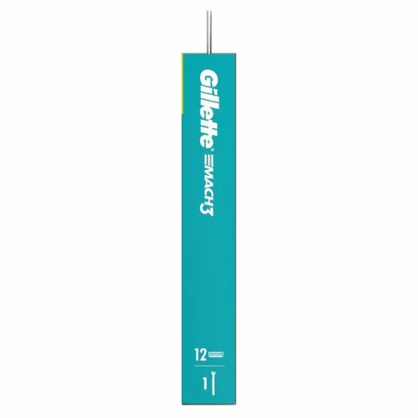 Gillette Mach3 Holiaci Strojček pre Mužov, 1 Holiaci Strojček,  12 Náhradných Holiacich Hlavíc