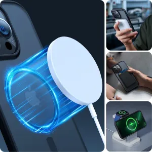 TECH-PROTECT MAGMAT Kryt s MagSafe pre iPhone 15 Pro Max, Modrý