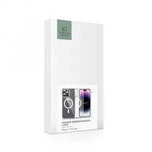 TECH-PROTECT FLEXAIR Hybrid Kryt s MagSafe pre iPhone 15 Pro Max, Transparentný