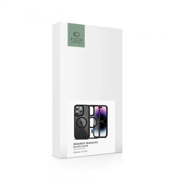 TECH-PROTECT MAGMAT Kryt s MagSafe pre iPhone 15 Pro, Čierny